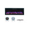 50 inch Wall Mounted and Wall Recessed Electric Fireplace