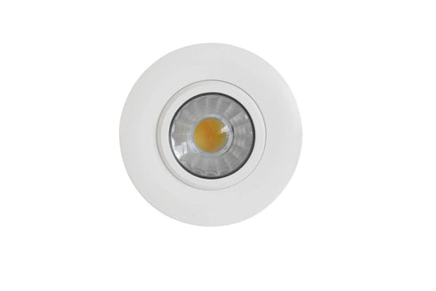 3 Inch. Round Integrated LED Gimbal Recessed Light - White