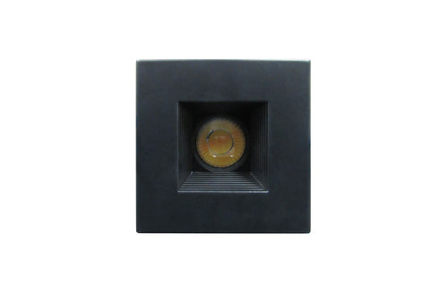 2 INCH SQUARE LED BAFFLE POT - BLACK